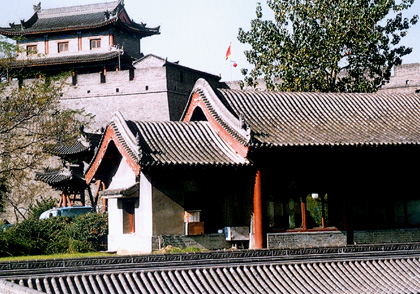 西安市南门外环城公园仿古建筑群